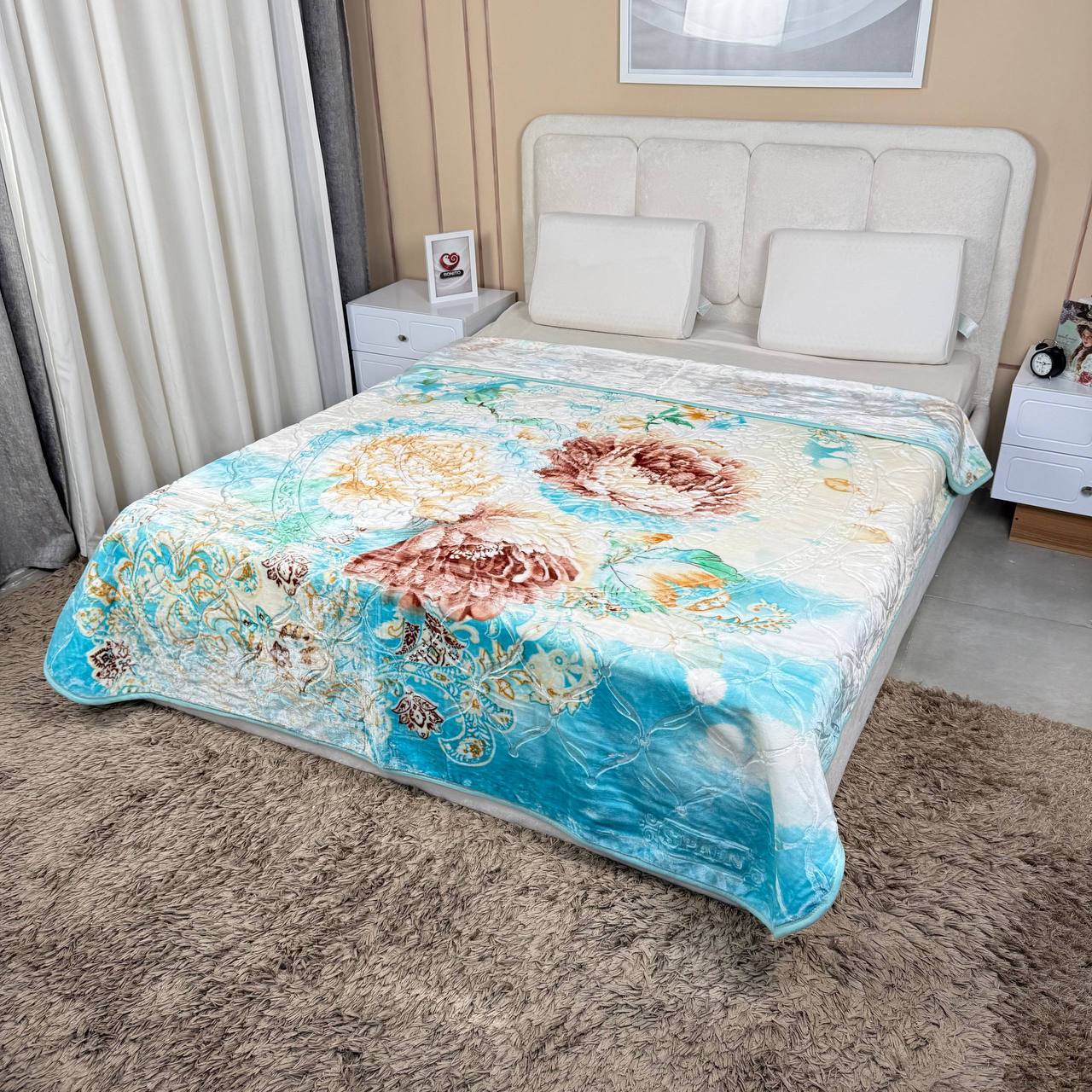 پتو ضخیم 2نفره ۴کیلویی برند home max کد۲