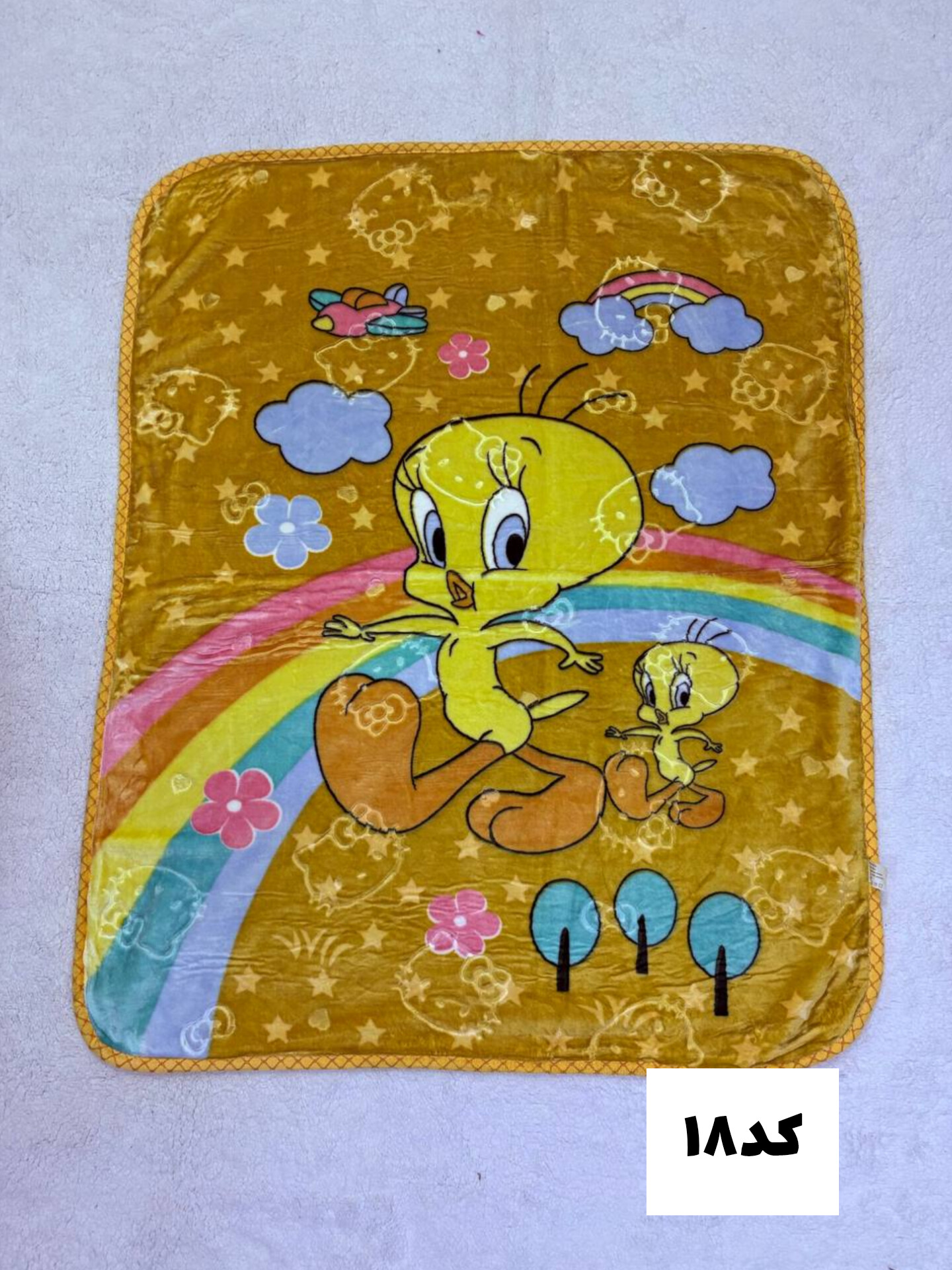 پتو کودک ابریشمی دو رو کد ۱۸