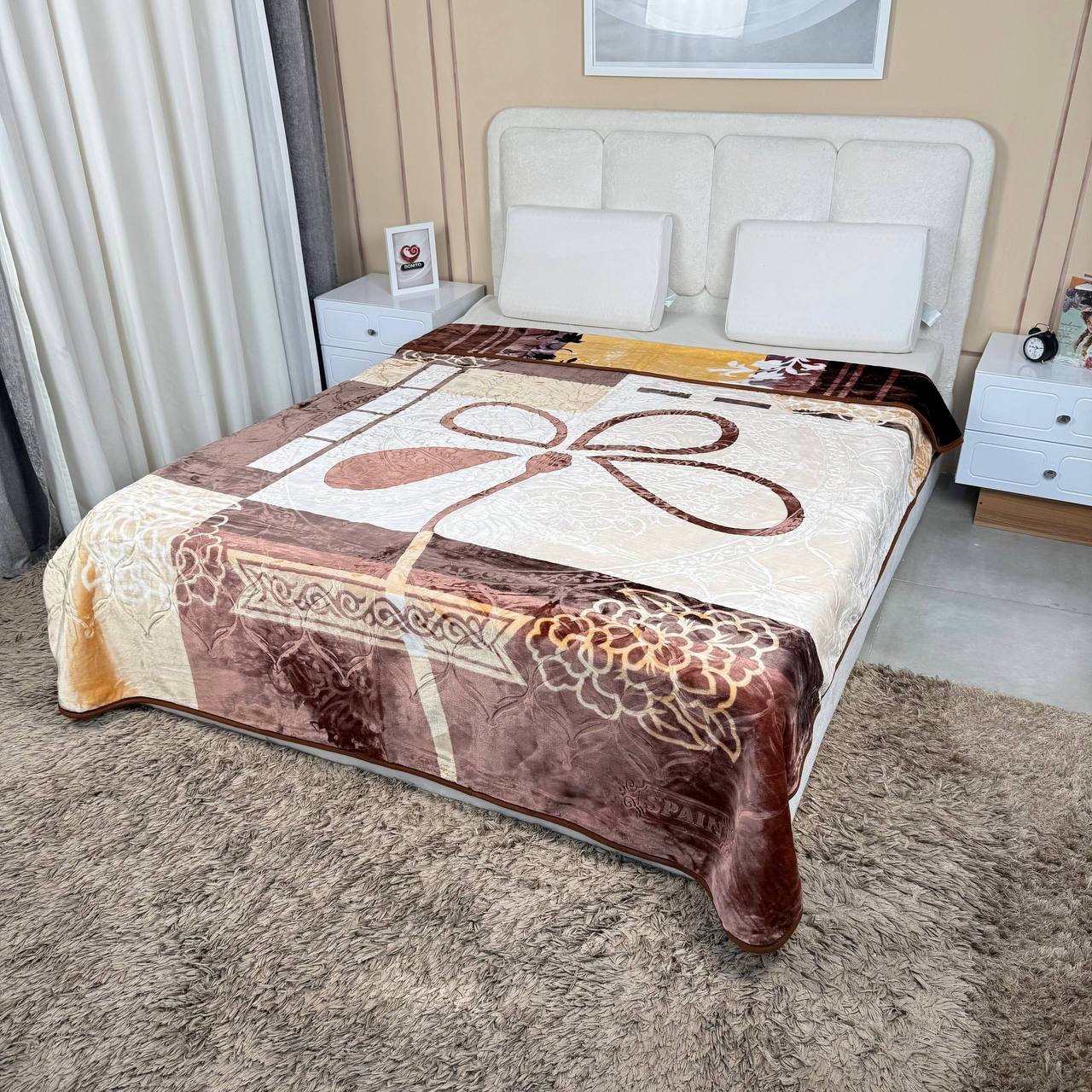 پتو ضخیم 2نفره ۴کیلویی برند home max کد۷