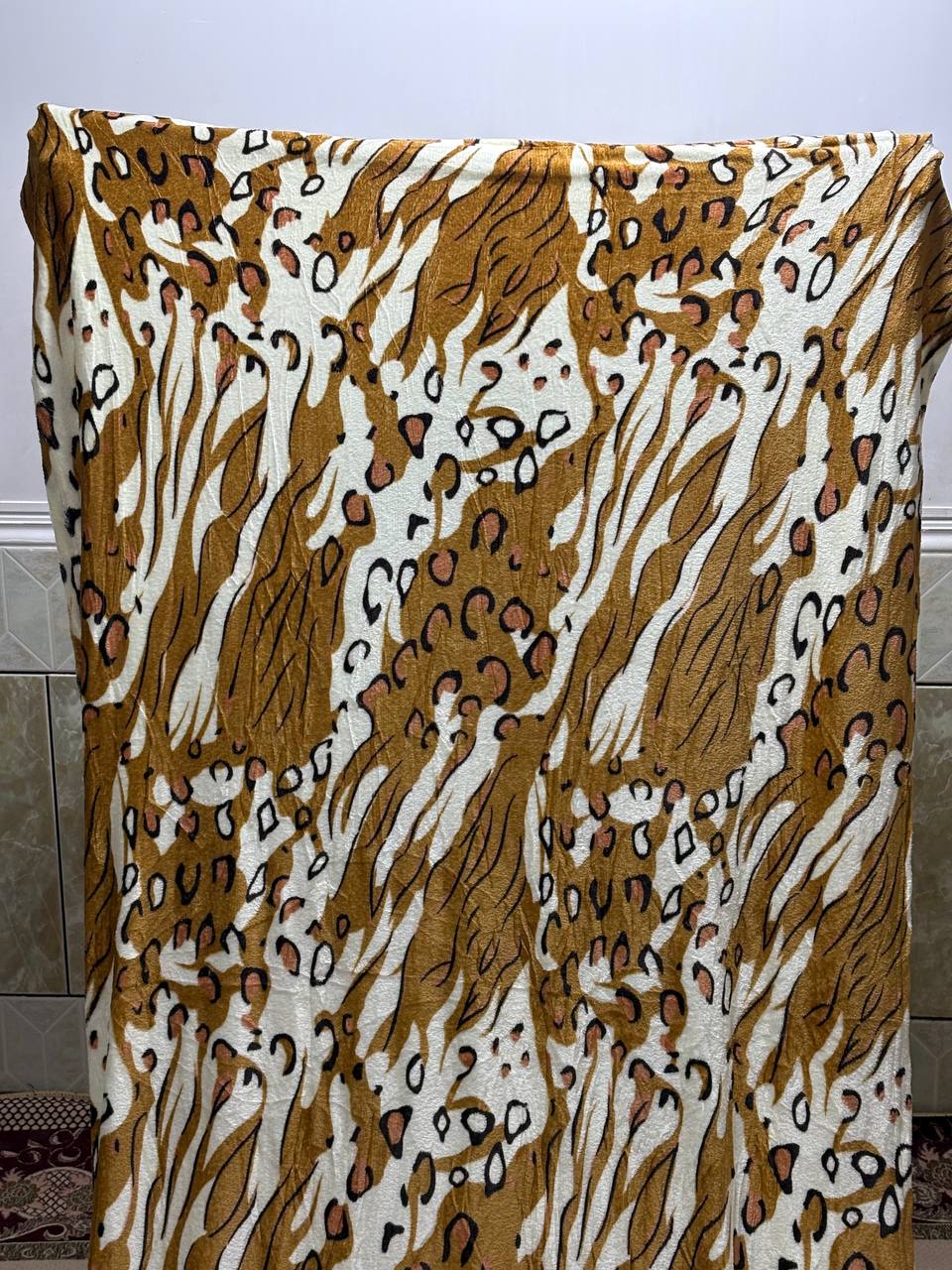 پتو ژله ای یک نفره اقتصادی طرح پلنگی