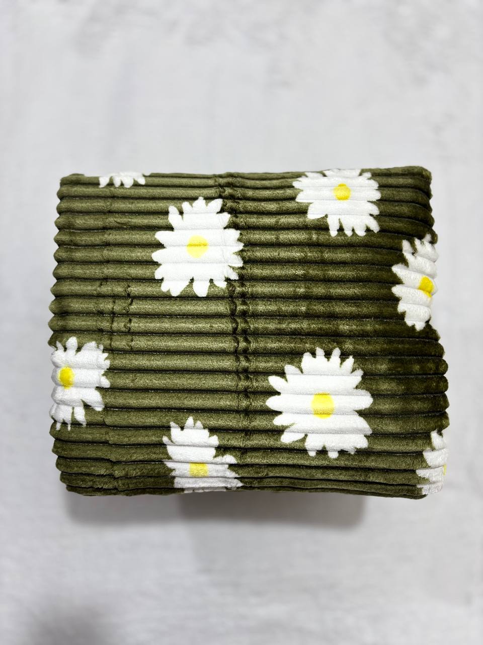 پتو مسافرتی پلیسه طرح بابونه کویتی