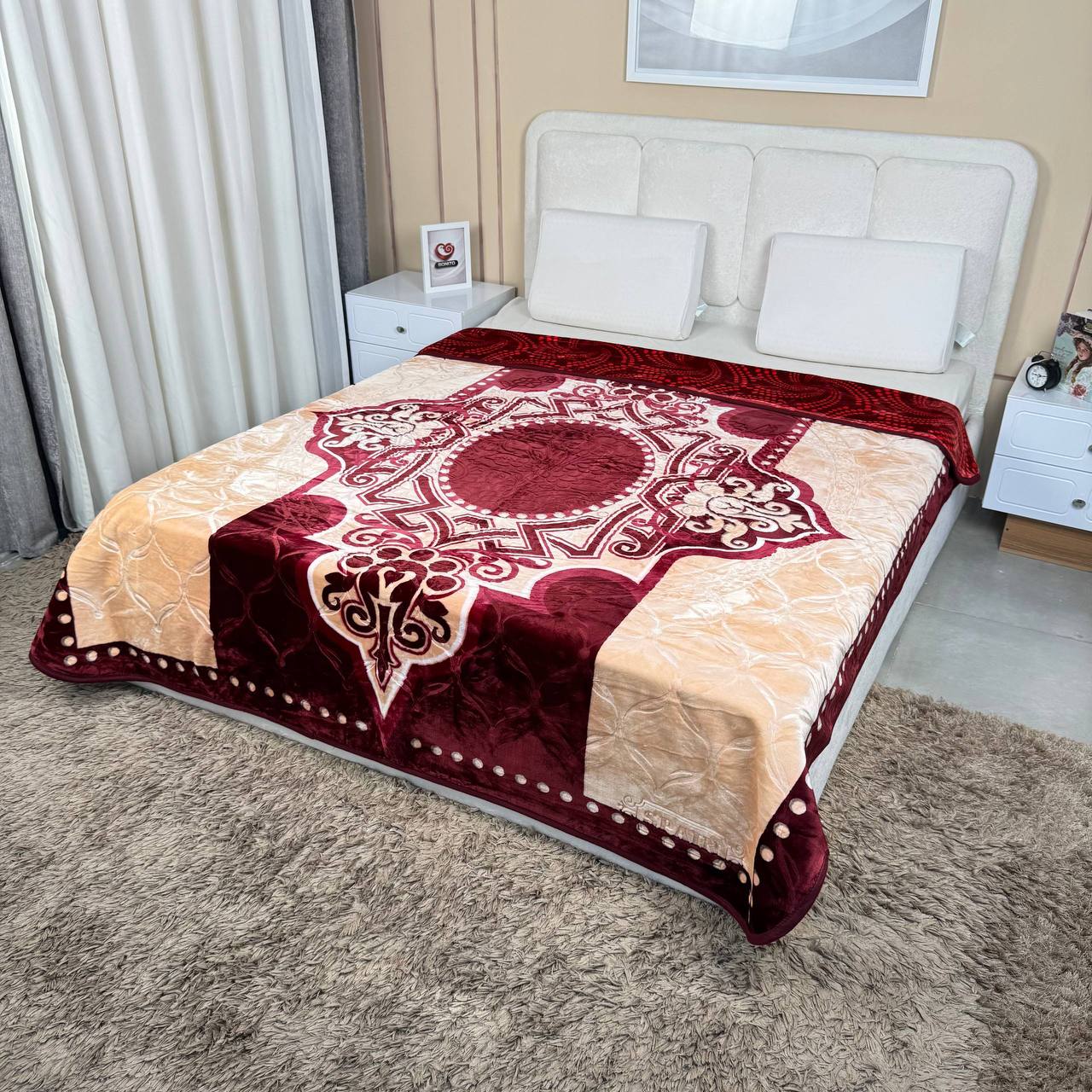 پتو ضخیم 2نفره ۴کیلویی برند home max کد۴
