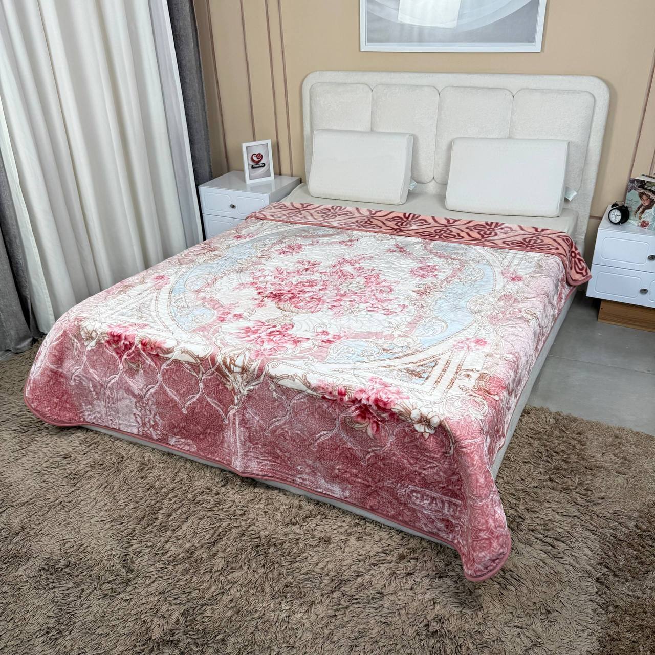 پتو ضخیم 2نفره ۴کیلویی برند home max کد۵