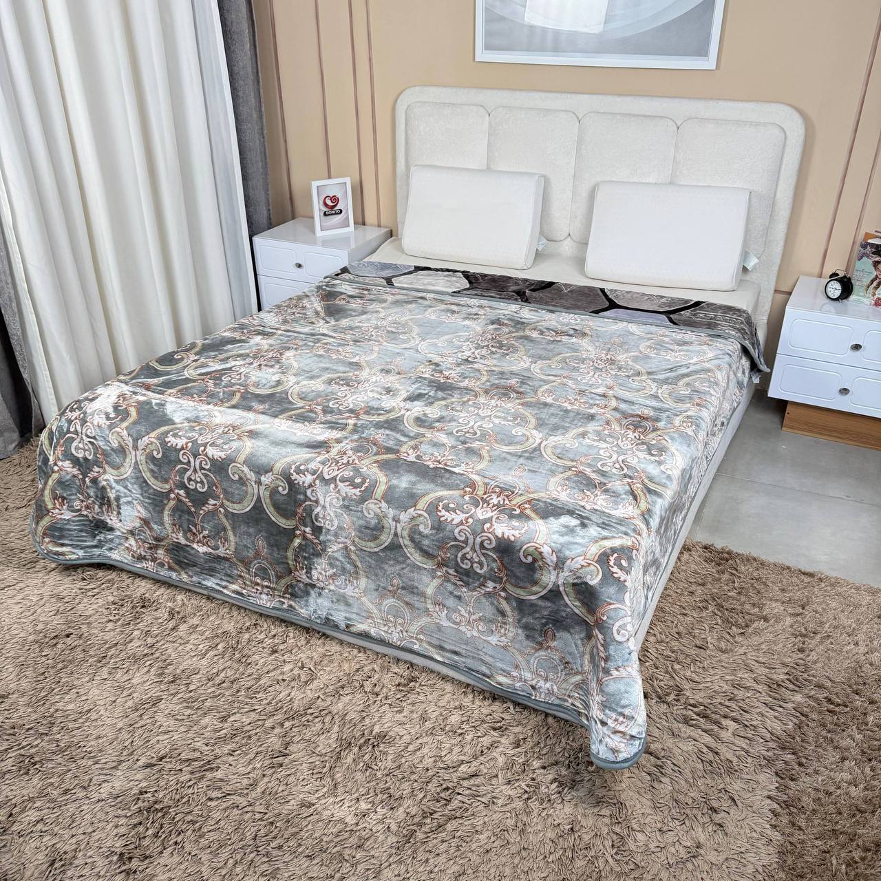 پتو ضخیم 2نفره ۴کیلویی برند home max کد۸