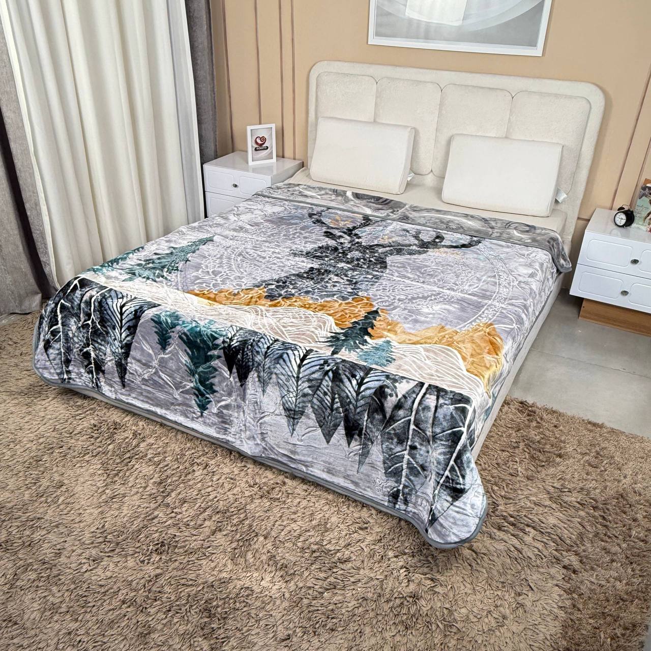 پتو ضخیم 2نفره ۴کیلویی برند home max کد۱۰