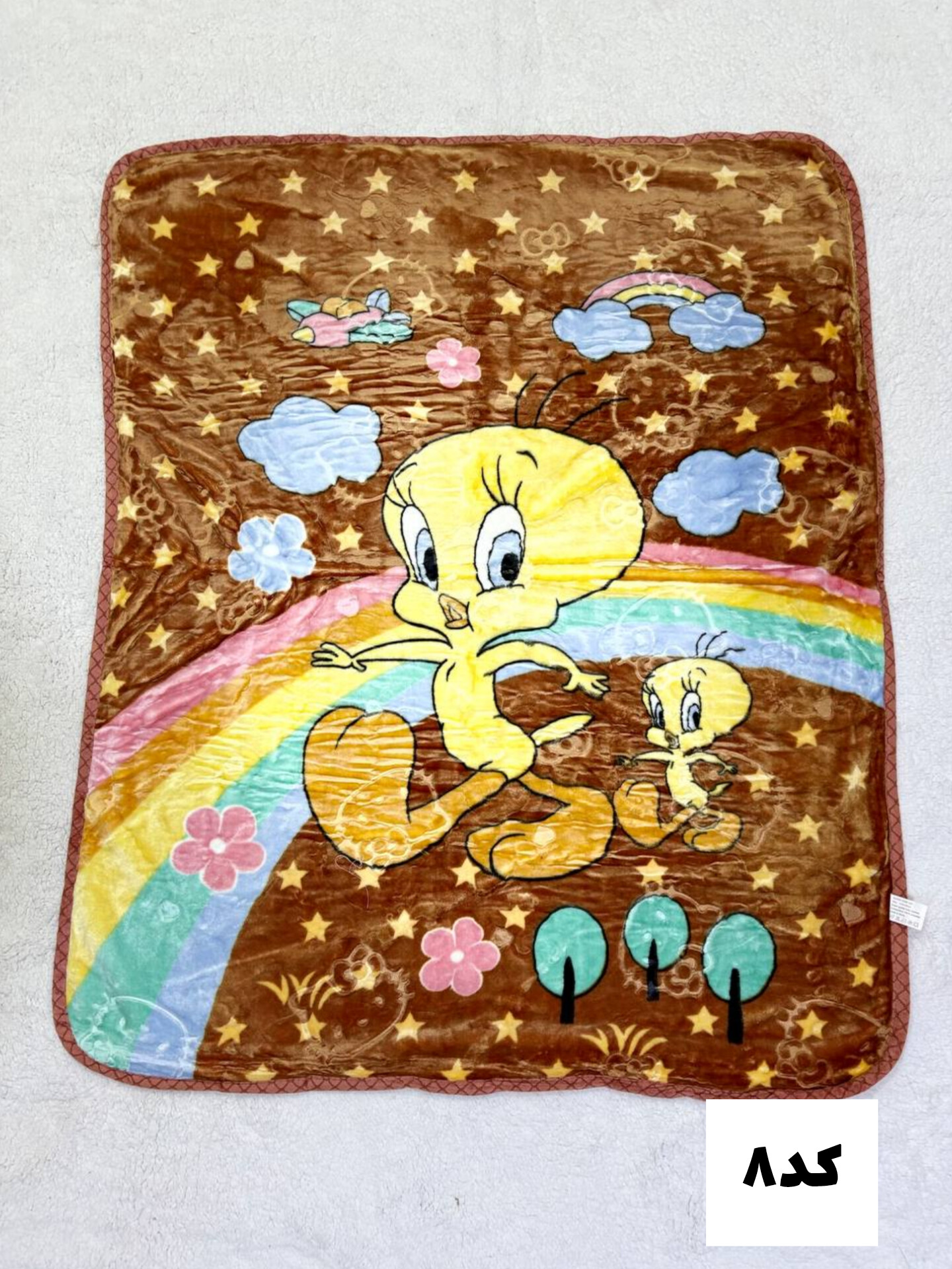 پتو کودک ابریشمی دو رو کد ۸